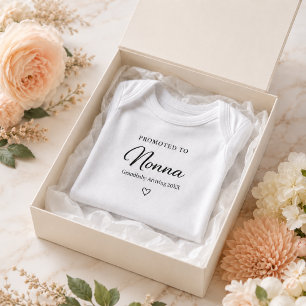 Pregnancy Reveal Gift for Nonna Baby Bodysuit
