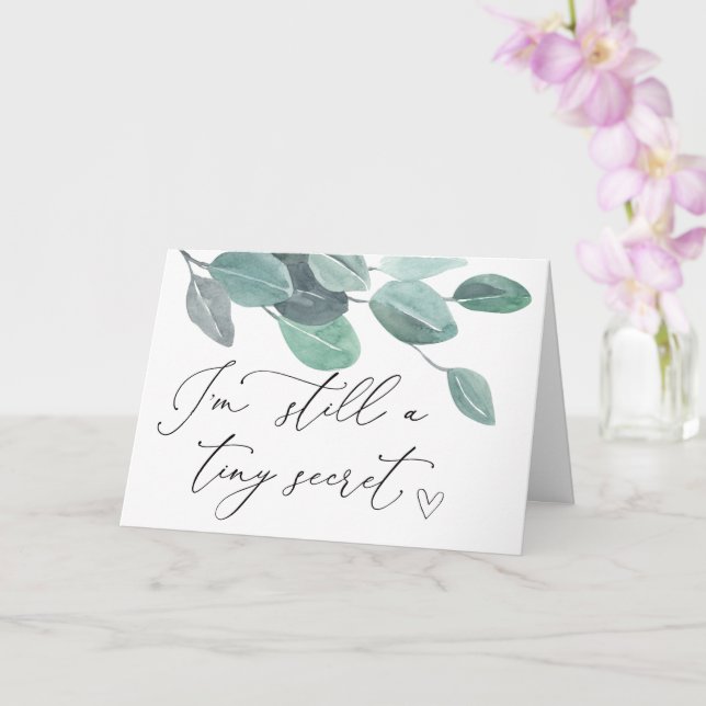 Pregnancy Reveal Grandparents to Be I'm Pregnant Card (Orchid)