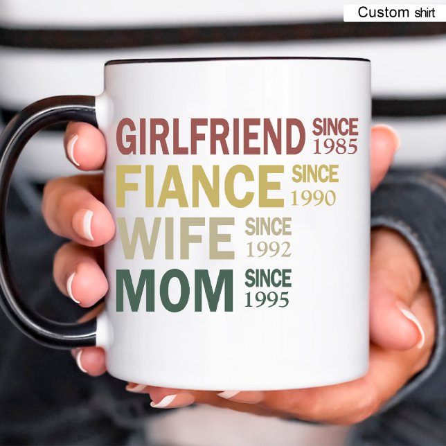 Pregnancy Reveal / New Mom Date & Photo Coffee Mug (Pregnancy Reveal / New Mom Date & Photo Coffee Mug)