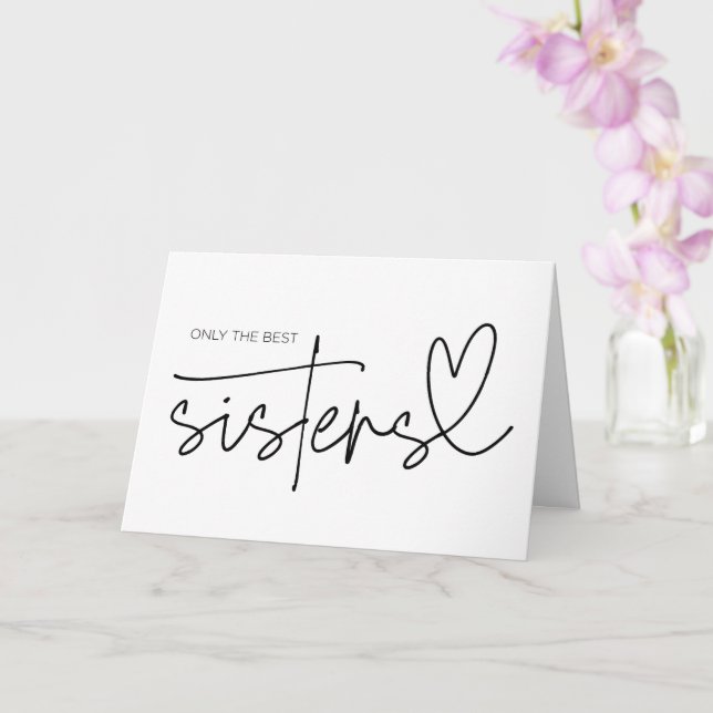 Pregnancy Reveal Sister Aunti to Be I'm Pregnant Card (Orchid)