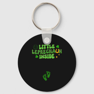 Pregnancy Reveal St Patrick's Day Design Keychain
