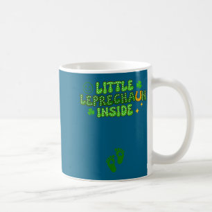 Pregnancy Reveal St Patrick's Day Illustration Coffee Mug
