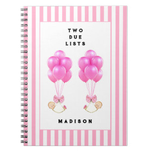 Pregnancy Twins Notebook