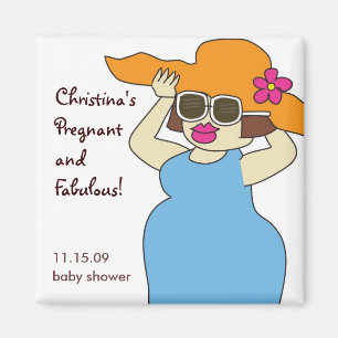 Pregnant and Fabulous Magnet Favours