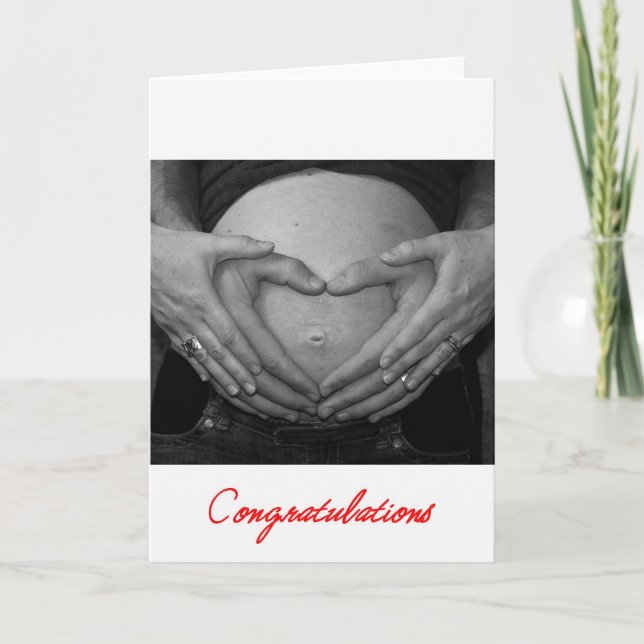 Pregnant, Congratulations! Card (Front)