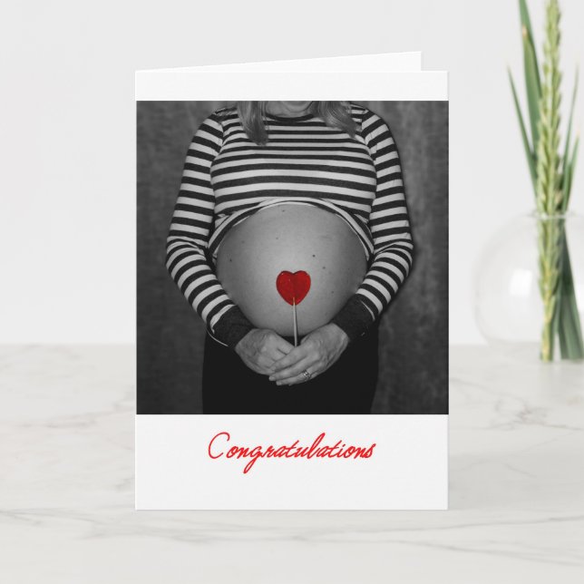Pregnant, Congratulations! Card (Front)
