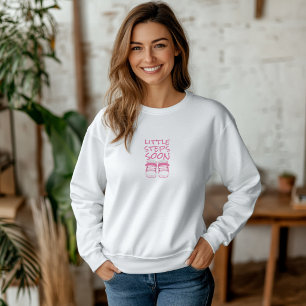 Pregnant First Mothers Day light pink baby shoes Sweatshirt