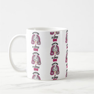 Pregnant Ghost Pink Expecting a little Boo  Coffee Mug
