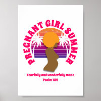 PREGNANT GIRL SUMMER Custom Christian Text