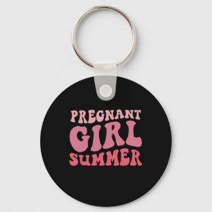 Pregnant Girl Summer Keychain