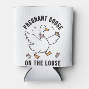 Pregnant Goose on the Loose Pregnancy Goose Bird  Can Cooler