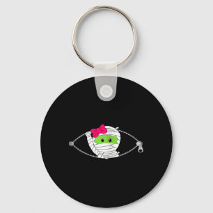Pregnant Halloween Keychain