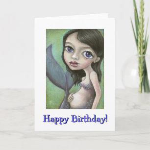 Pregnant mermaid card