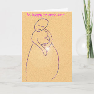 Pregnant mom announcement