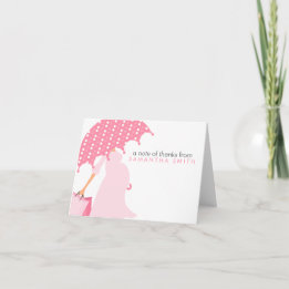 Pregnant Mom Baby Shower Thank You Notes