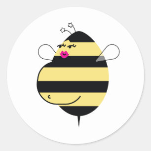 Pregnant Mom Bee (pink lips) Envelope Seal