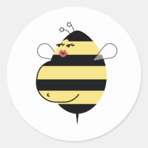 Pregnant Mom Bee (red lips) Envelope Seal