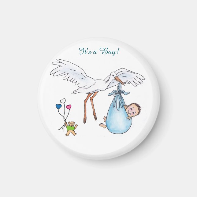  Pregnant Mom Button Magnet (Front)