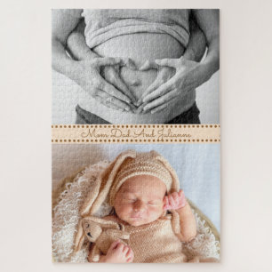 Pregnant Mom Dad And New Baby Jigsaw Puzzle