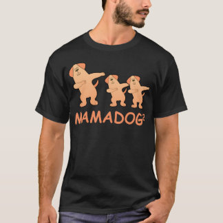 Pregnant mother twins dog funny T-Shirt