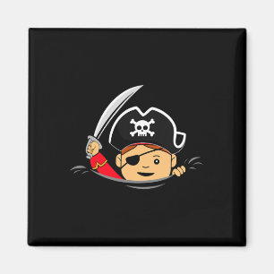 Pregnant Pirate Halloween Toddler Mom Pregnancy Magnet