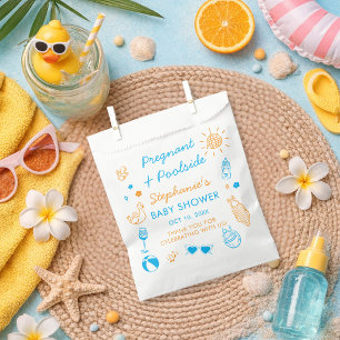 Pregnant & Poolside Summer Pool Party Baby Shower Favour Bag