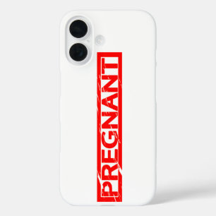 Pregnant Stamp iPhone 16 Case