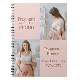 Pregnant with a P for Proud Notebook