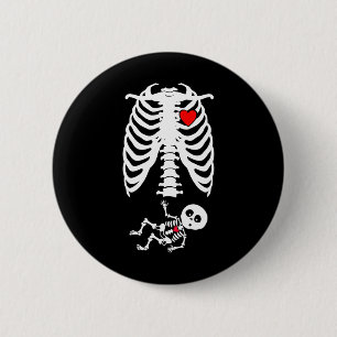 Pregnant Woman By 2 Inch Round Button