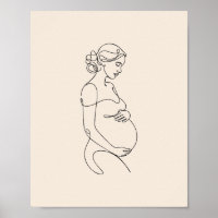 Pregnant Woman Print, Value Poster Paper (Matte)