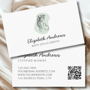 Pregnant Woman-simpel-modern business card