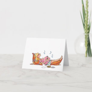 Pregnant Women Music Notecard