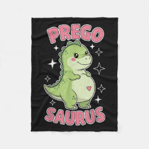 Pregosaurus Cute Retro Mommy Dinosaur Pregnancy An Fleece Blanket