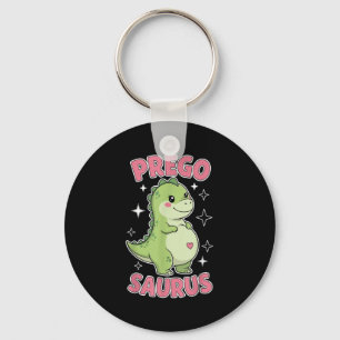 Pregosaurus Cute Retro Mommy Dinosaur Pregnancy An Keychain