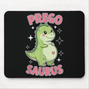 Pregosaurus Cute Retro Mommy Dinosaur Pregnancy An Mouse Pad