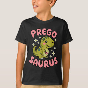Pregosaurus Cute Retro Mommy Dinosaur Pregnancy An T-Shirt
