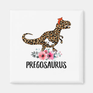 Pregosaurus Funny Pregnancy Gift Magnet