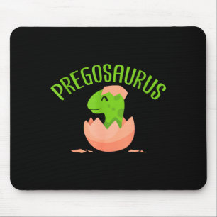 Pregosaurus Preggo Saurus Pregnant Women Dino Love Mouse Pad