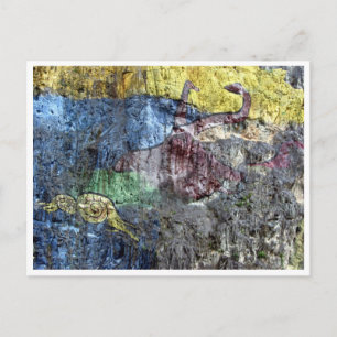 prehistoria mural postcard