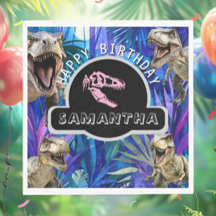 prehistoric adventure napkin