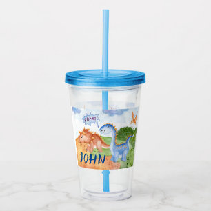 Prehistoric Animal Personalized Acrylic Tumbler