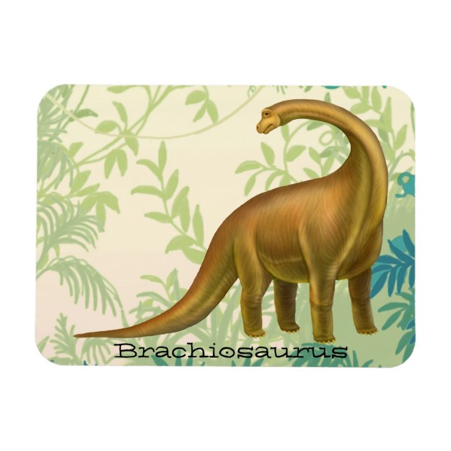 Prehistoric Brachiosaurus Dinosaur Magnet (Horizontal)