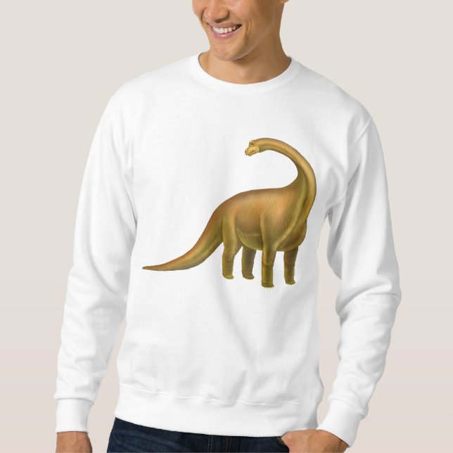 Prehistoric Brachiosaurus Dinosaur Sweatshirt (Front)