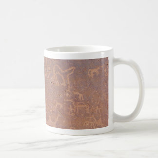 Prehistoric Carved Drawings In The Desert Coffee Mug