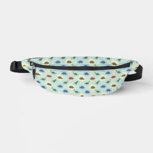 Prehistoric Dinosaur Silhouette Seamless Pattern Fanny Pack