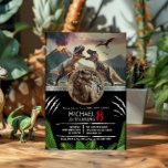 Prehistoric Dinosaur T-rex Birthday Party Invitation<br><div class="desc">Roar into excitement with our Dinosaur Birthday Party Invitation! Perfect for dino-loving kids,  these vibrant and fun designs will transport them to a prehistoric celebration full of adventure and joy. You can customize it with your own text.</div>