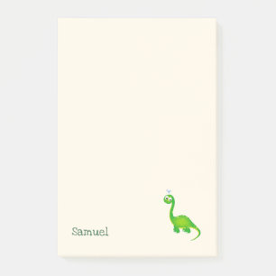 Prehistoric Dinosaur with Name Post-it Notes