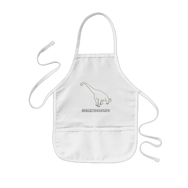 Prehistoric Gigantosaurus colour in aprons (Front)