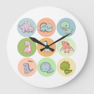 Prehistoric Pals Large Clock