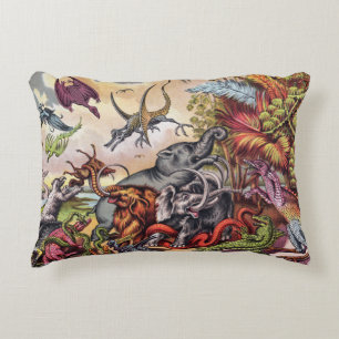 Prehistoric Playground Decorative Pillow
